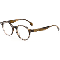 Monture de lunettes optiques rondes rétro Elan Optical YB6602, meilleure vente, unisexe, en acétate, écologique, livraison directe d'usine