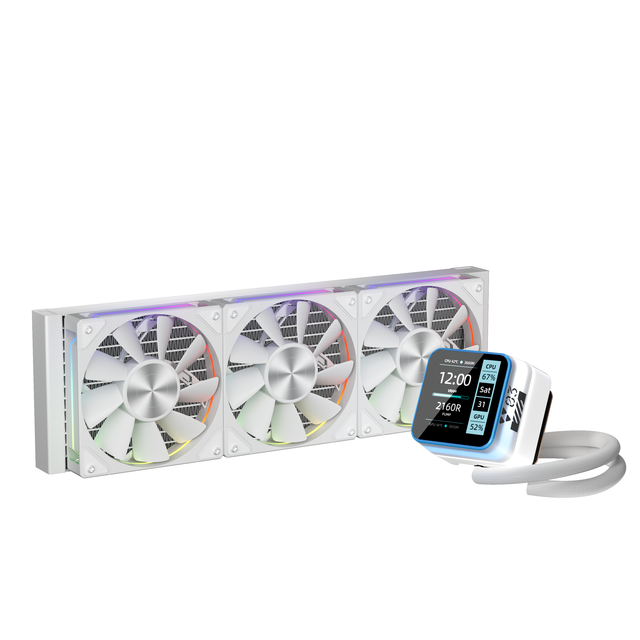 OEM ODM Gamer-X S360 Aluminum Liquid CPU Cooler 360/240mm White with ARGB LED Ceramic Bearing 320W for PC DIY