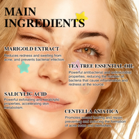 Patch anti-acné hydrocolloïde personnalisé avec logo, points colorés, patch facial étoile pour les boutons, beauté et soins personnels