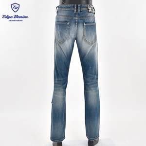 Venta al por mayor moda de <span class=keywords><strong>hombre</strong></span> rodillas rip skinny jogger denim jeans - Product Image 2