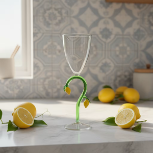 Vente en gros de <span class=keywords><strong>d</strong></span>écorations de bureau colorées avec plantes vertes, fruits de citron, <span class=keywords><strong>verres</strong></span> <span class=keywords><strong>à</strong></span> <span class=keywords><strong>vin</strong></span> sur <span class=keywords><strong>pied</strong></span> haut pour le <span class=keywords><strong>vin</strong></span>, style américain - Product Image 6