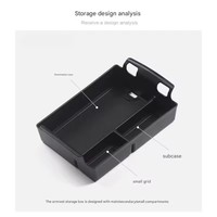 Boîte de rangement pour accoudoir de voiture, plateau pour BYD Tang EV 2021 2022 2023 2024, organisateur de console centrale, accessoires de voiture