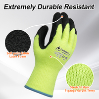 Guantes Térmicos de Invierno XINGYU, Calibre 7, Acrílicos, con Revestimiento de Espuma de Látex Antideslizante, para Trabajo en Exteriores, Almacenes Frigoríficos y Ambientes Fríos