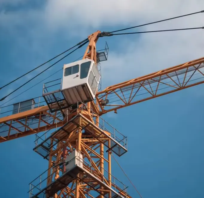 Novas máquinas de construção T7022-12 guindaste de torre de cabeça plana de montagem automática de 12 toneladas preço barato