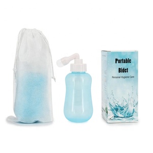 Bouteille péri-accouchement NZMAN 12,7 oz bleu translucide, bidet portable pour les soins post-accouchement, pour la récupération et le nettoyage du périnée - Product Image 1
