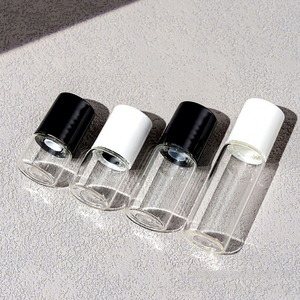 Botella de Vidrio Vacía Color Ámbar con Tapa de Rosca Redonda para Perfume, Aceite Esencial, Suero Cosmético, Envase de 1ml-5ml - Product Image 4