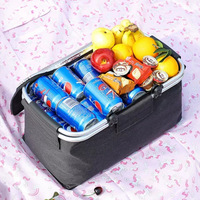 Panier de pique-nique isotherme pliable grande capacité pour camping et extérieur, sac de rangement pour glaçons, le plus vendu