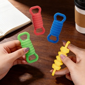 Gadget sensoriel pour soulager le stress et l'anxiété, jouets de bureau en silicone silencieux et durables, poulies anti-stress unisexes, à partir de 14 ans - Product Image 1