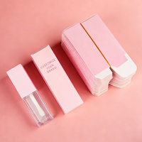 Boîtes en papier personnalisées pour cosmétiques, maquillage, maquillaje, emballage esthétique pour gloss à lèvres, vente en gros de cosmétiques