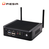Piesia Celeron J1900 Dual Lan Quad Core Desktop Nano Mini PC RS232 4 * USB X86 Portable Thin Client Router Mini PC