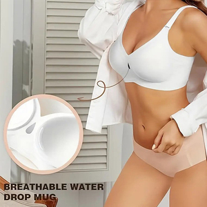 Nouveau style <span class=keywords><strong>soutien</strong></span>-<span class=keywords><strong>gorge</strong></span> sans armatures pour femme, coupe intégrale, col en V, maintien optimal, push-up, sans coutures, confortable, rembourré, lissant, pour le <span class=keywords><strong>sport</strong></span> - Product Image 3