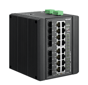 Commutateur Ethernet PoE industriel géré de couche 3 TP-LINK TL-IS500P-16G4F4T, 24 ports Gigabit RJ45, 4*SFP, 4*10G SFP+ - Product Image 3