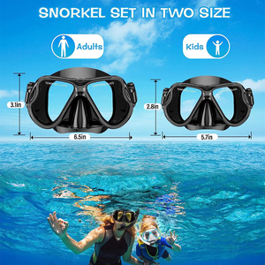 180 Degree <strong>Silicone</strong> for Diving Mask Snorkel Set <strong>Underwater</strong> Swimming Adult Spearfishing Snorkeling Diving Gear Durable - Product Image 5