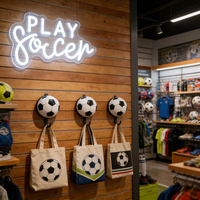 Neonawall – Vente en gros de néons LED USB personnalisés à thème football, intensité réglable, multi-fixations pour bar, salle de jeux, fête, anniversaire, décoration, cadeaux