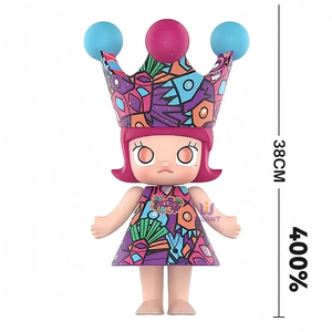 Pour Pop Mart édition limitée Mega Royal Molly 400% figurine en PVC 400% série de bulles jouet <span class=keywords><strong>dessin</strong></span> <span class=keywords><strong>animé</strong></span> décor modèle cadeaux Surprise - Product Image 1