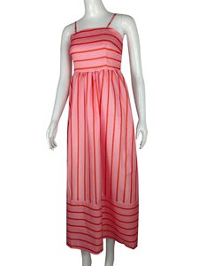 Robe de soirée rayée sans bretelles et dos nu, style évasé et rafraîchissant, collection Printemps-Été 2026 - Product Image 2