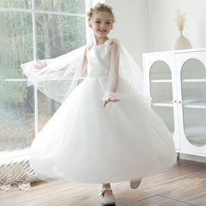 Ropa para niños Niñas jóvenes Comunión Ropa formal Blanco Largo Niños Vestidos <span class=keywords><strong>de</strong></span> noche Primera comunión Vestidos <span class=keywords><strong>de</strong></span> niña - Product Image 4
