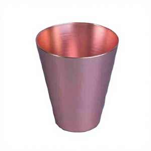 Belle bougeoir votif en métal plaqué or rose bougeoir votif en cuivre pour la décoration intérieure de Pâques - Product Image 1