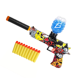 Jouet pistolet à balles d'hydrogel 2 en 1 avec balles de gel bleues et fléchettes jaunes pour jeux en plein air - Product Image 3