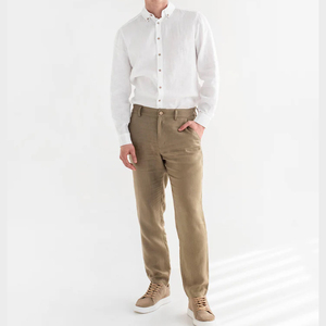 Pantalon en lin premium pour homme, respirant, léger, coupe droite, décontracté, confortable, pour l'été et le quotidien - Product Image 2