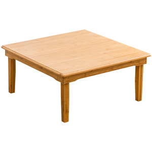 Zhuizhu Bamboo Square <b>Folding</b> <b>Table</b> Wood Legs Japanese Style Tatami Dining <b>Table</b> For <b>Small</b> Apartment Home Use - Product Image 5