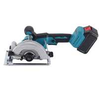 Scie circulaire électrique sans balais à une main 21V 1800W, batterie Li-ion, machine à bois industrielle portable, profondeur maximale de coupe 45 degrés