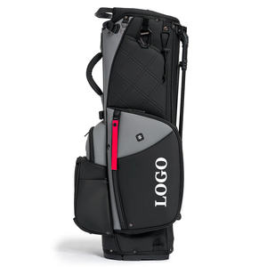 Sac de golf de luxe en cuir PU imperméable de qualité supérieure, style tour, grande capacité, avec support - Product Image 5