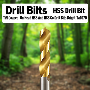 Hss Twist <b>Drill</b> <b>Bit</b> TiN Coated On Head Hss And Hss Co <b>Drill</b> <b>Bits</b> Bright Ta1070 - Product Image 3