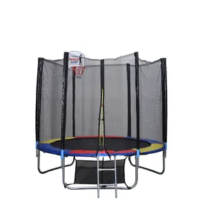 High Quality Backyard Big Trampoline 6FT 8FT 10FT 12FT 14FT 16FT With Protective Net With Shoe Bag and Basketball Hoop