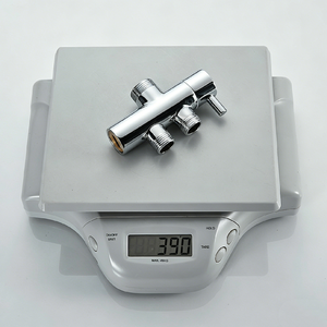 Ensemble de robinetterie de douche pluie 3 voies en laiton, mitigeur mural eau froide et chaude avec douchette à main pour salle de bain, <span class=keywords><strong>baignoire</strong></span>, usage domestique et hôtelier - Product Image 4