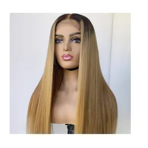 Hot Selling Günstige 13*6 Lace Front Perücke 13x6 Straight Blonde Hair Großhandel Echthaar Perücken für Frauen