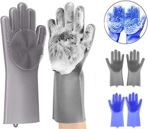 Guante de Limpieza de Silicona Duradero y Reutilizable para el Hogar, con Mango Largo, para Lavar Platos, Mascotas y Cocina - Product Image 1
