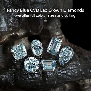 다이아몬드 스타 IGI 인증 합성 사파이어 쿠션 컷 5 캐럿 1 캐럿 2.5 캐럿 VVS 연구소 블루 사파이어 - Product Image 5