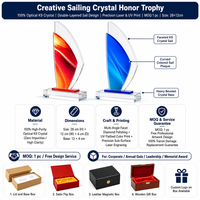 Trophée en cristal gravé sur mesure, plaque en verre, récompense pour la contribution des employés, souvenir de réunion annuelle, vente en gros