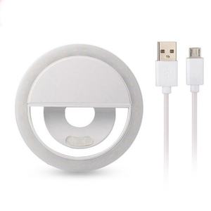 Mini anneau lumineux rond pour selfie, diffusion en direct sur mobile, beauté, alimenté par batterie, éclairage de remplissage pour selfie, flash pour appareil photo - Product Image 5
