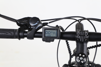 Vélo électrique à batterie lithium sans balais avec cadre en acier à haute teneur en carbone 36V, frein à disque, 21 vitesses, VTT électrique en provenance de Chine