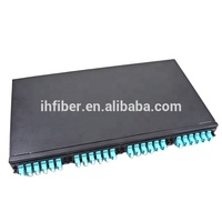 Data Center Fibre Optique Haute Densité ODF 1U 19 pouces Rack Mount MPO Patch Panel