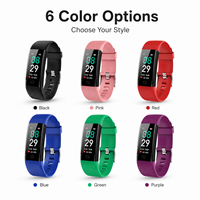 Kontrol Sentuh Layar AMOLED Pelacak Kebugaran yang Dapat Dipakai Monitor Detak Jantung Pedometer Tahan Air IP67 Tampilan Jam Kustom Pribadi