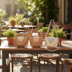 Borsa a Tracolla BOLSOS in Finta Rafia 30x20x10cm, Borsa da Donna - Product Image 2