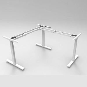 Mobili per la casa soggiorno scrivanie da ufficio all'ingrosso di alta qualità a forma di Computer tavolo <span class=keywords><strong>altezza</strong></span> regolabile in piedi - Product Image 3