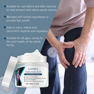 Laniska Venta al por mayor Etiqueta privada 50G Ácido hialurónico eficaz Crema <span class=keywords><strong>para</strong></span> aliviar los huesos <span class=keywords><strong>de</strong></span> las articulaciones Crema <span class=keywords><strong>para</strong></span> el <span class=keywords><strong>dolor</strong></span> <span class=keywords><strong>de</strong></span> <span class=keywords><strong>rodillas</strong></span> y articulaciones - Product Image 6