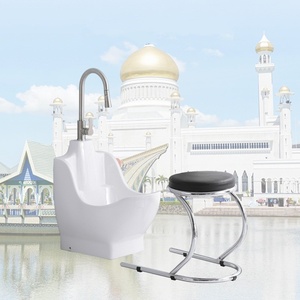 Prix de gros Pédicure Évier Salle de bain Pied <span class=keywords><strong>Spa</strong></span> Évier Céramique Musulman Wudu Pied Lavabo - Product Image 1