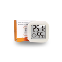 Petit thermomètre numérique LCD pour salon de beauté, extension de cils, utilisation en intérieur, mini thermomètre d'humidité