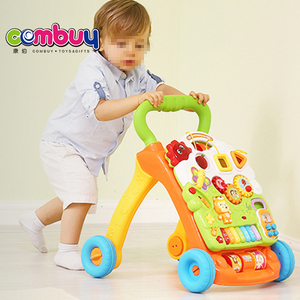 Chariot trotteur électrique d'apprentissage pour bébé avec jouets musicaux piano et biberon - Product Image 3