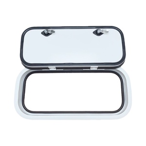 En stock – Porte de bagage de <span class=keywords><strong>caravane</strong></span>/camping-car blanche à coins arrondis 820*650mm avec serrures à tension pour camping-car, fourgon aménagé et véhicule spécial - Product Image 5