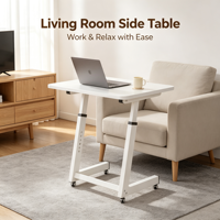 Table d'ordinateur portable ergonomique pliable en bois, moderne, avec tiroir, réglable, extensible, gain de place, écologique