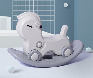 Jouet cheval à bascule vert pour enfants, prix bas, Animal, <span class=keywords><strong>licorne</strong></span> à monter - Product Image 3