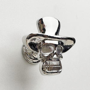 ลูกบิดดึงลิ้นชักทำจากสังกะสีอัลลอยด์เหมือนผีหมวกสุภาพบุรุษฮาโลวีนมือจับตู้กะโหลกศีรษะ - Product Image 4