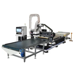 Automatische Gereedschapswisselaar 1325 Atc Nesting Cnc Router Machine Heet Verkopen Houten Meubelkast Deur Maken Machine