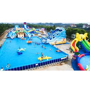 <span class=keywords><strong>Piscine</strong></span> extérieure solaire, cadre en métal et acier, bassin Portable, natation - Product Image 5